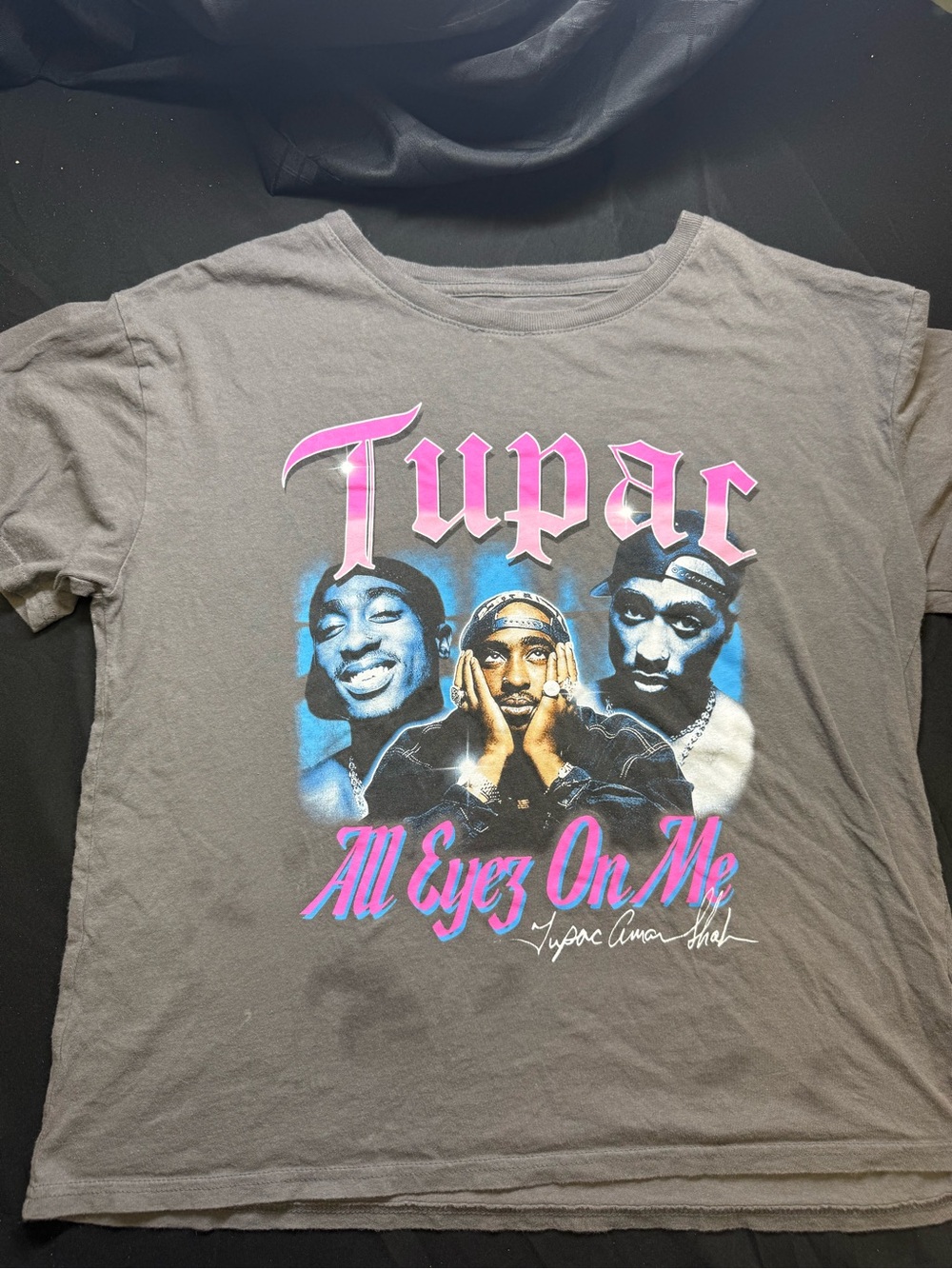 Tupac "All Eyez On Me" Graphic Tee - Gray (XL)
